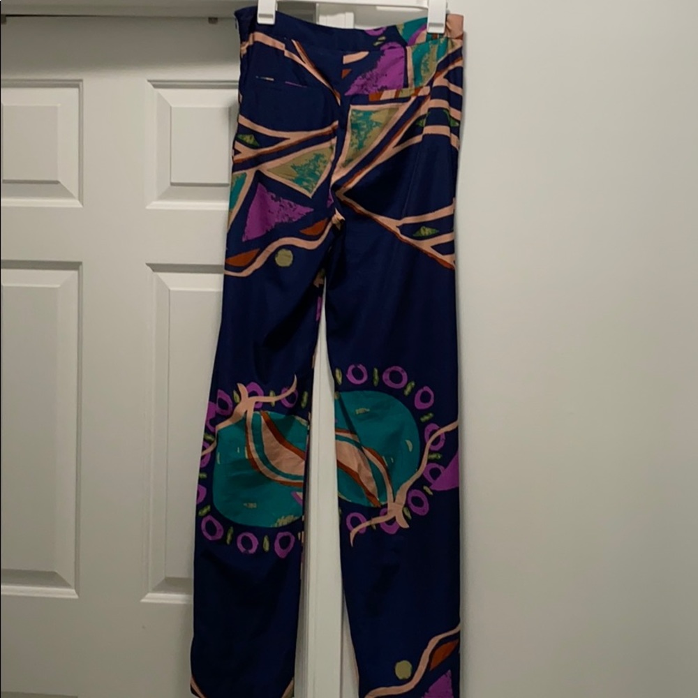 Wide leg silky pants